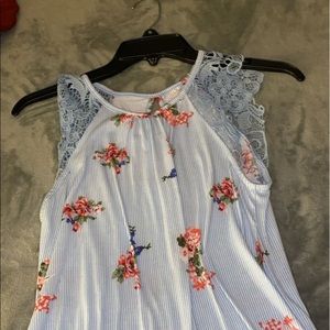 cute flower shirt.
